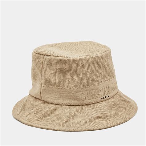 dior hut beige|1969 Dior bucket hat.